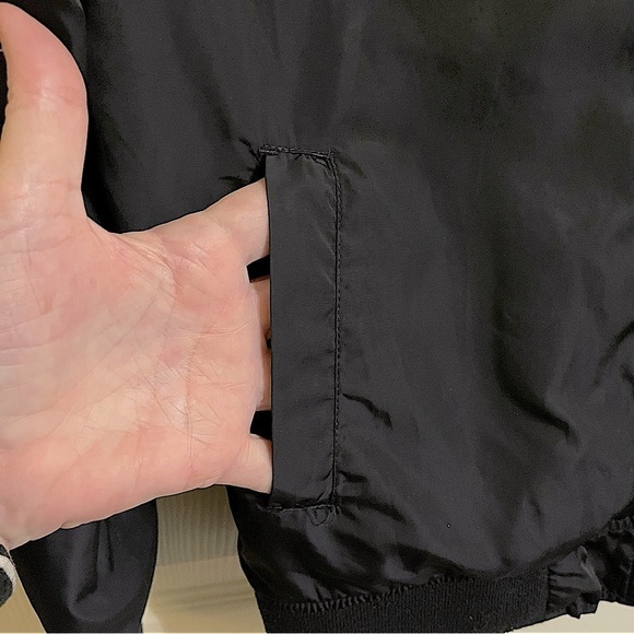 21 Men Los Angeles Men's Black Zip Front Bomber Jacket Size Small - Picture 4 of 10